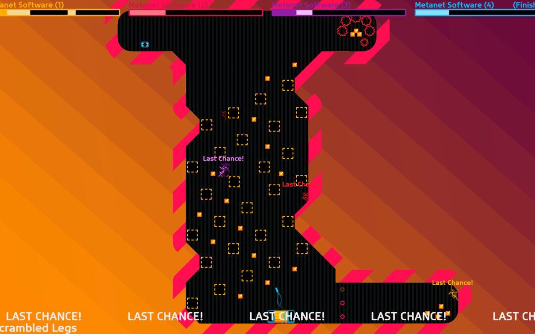 More than a decade later, the team behind N++ is back with a multiplayer sequel