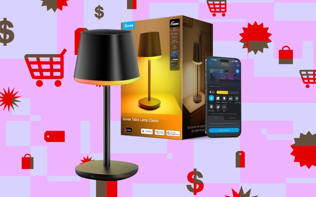 Govee’s rechargeable smart table lamp is down to $60