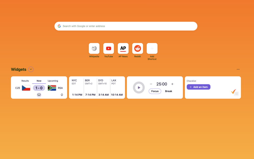 Firefox’s new home page widgets are helping me focus