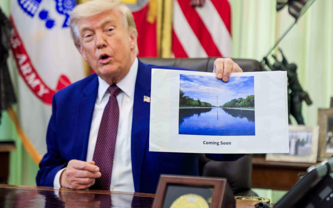 The shallow authoritarianism of Trump’s Reflecting Pool