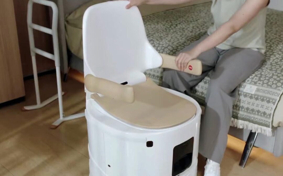 This robotic self-driving toilet comes to you