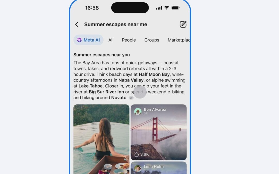 Facebook’s new AI Mode search gets its info from public posts