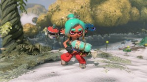 A screenshot from the video game Splatoon Raiders.