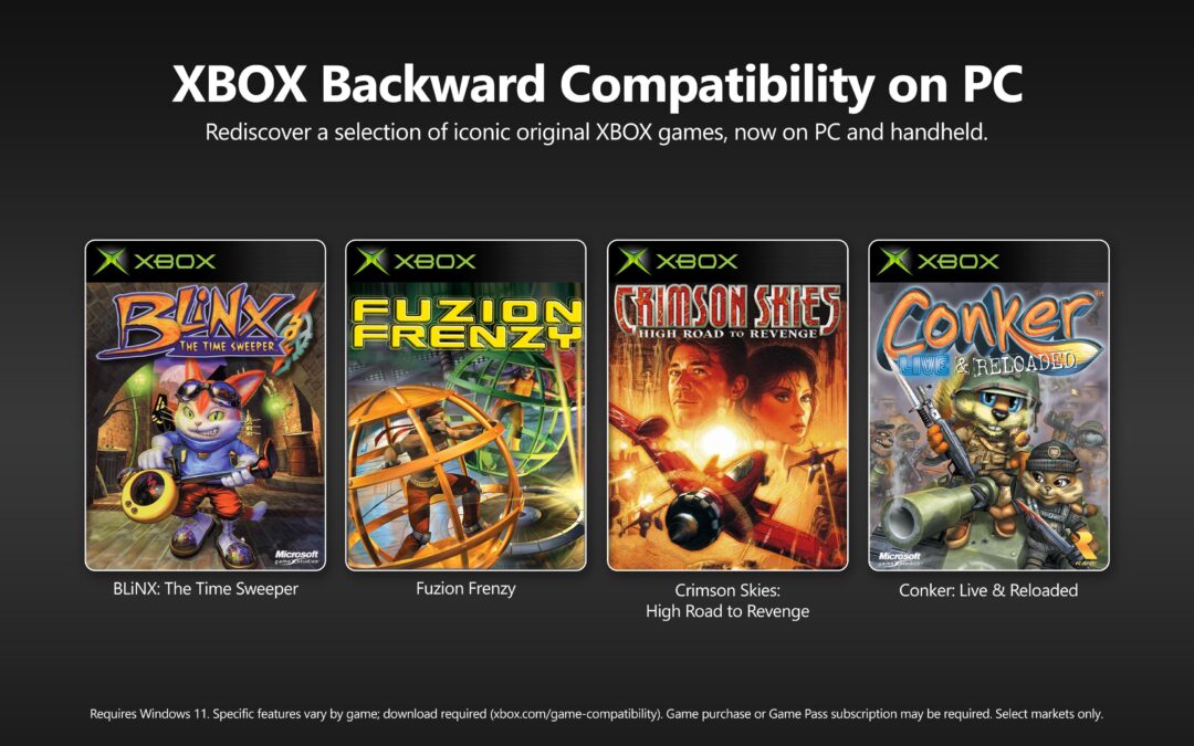 Microsoft is bringing original Xbox games to PC