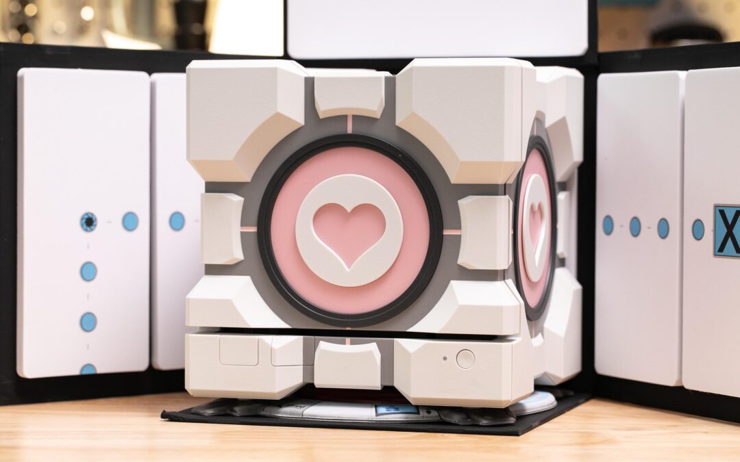 The cube was a lie: up close with our Dbrand Companion Cube before it gets destroyed
