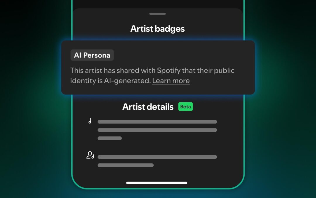 Spotify says it won’t recommend music from ‘AI Personas’