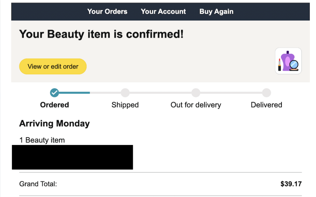 Why your Amazon order confirmation emails have become so unhelpful