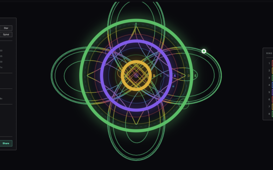 Doodle generative compositions in your browser with Musical Spirograph
