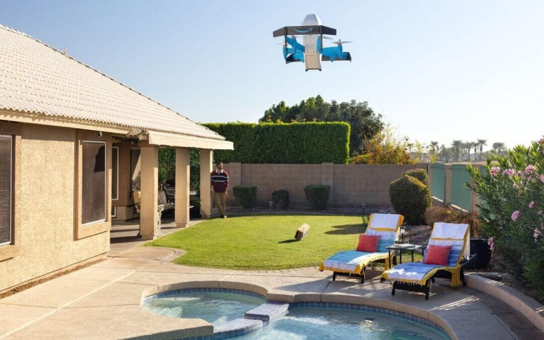 Amazon’s drone deliveries are landing in pools and ponds