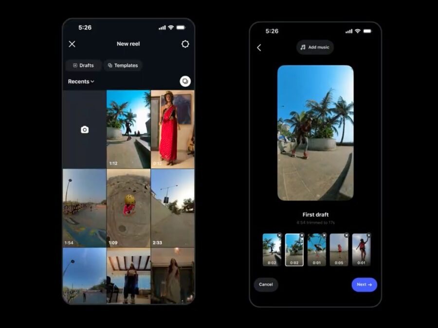 Instagram’s ‘First Draft’ trims your Reels clips for you