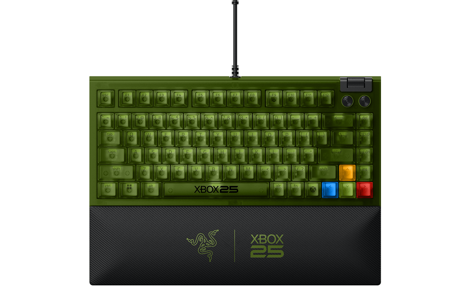The Xbox 25th anniversary special edition Razer BlackWidow keyboard