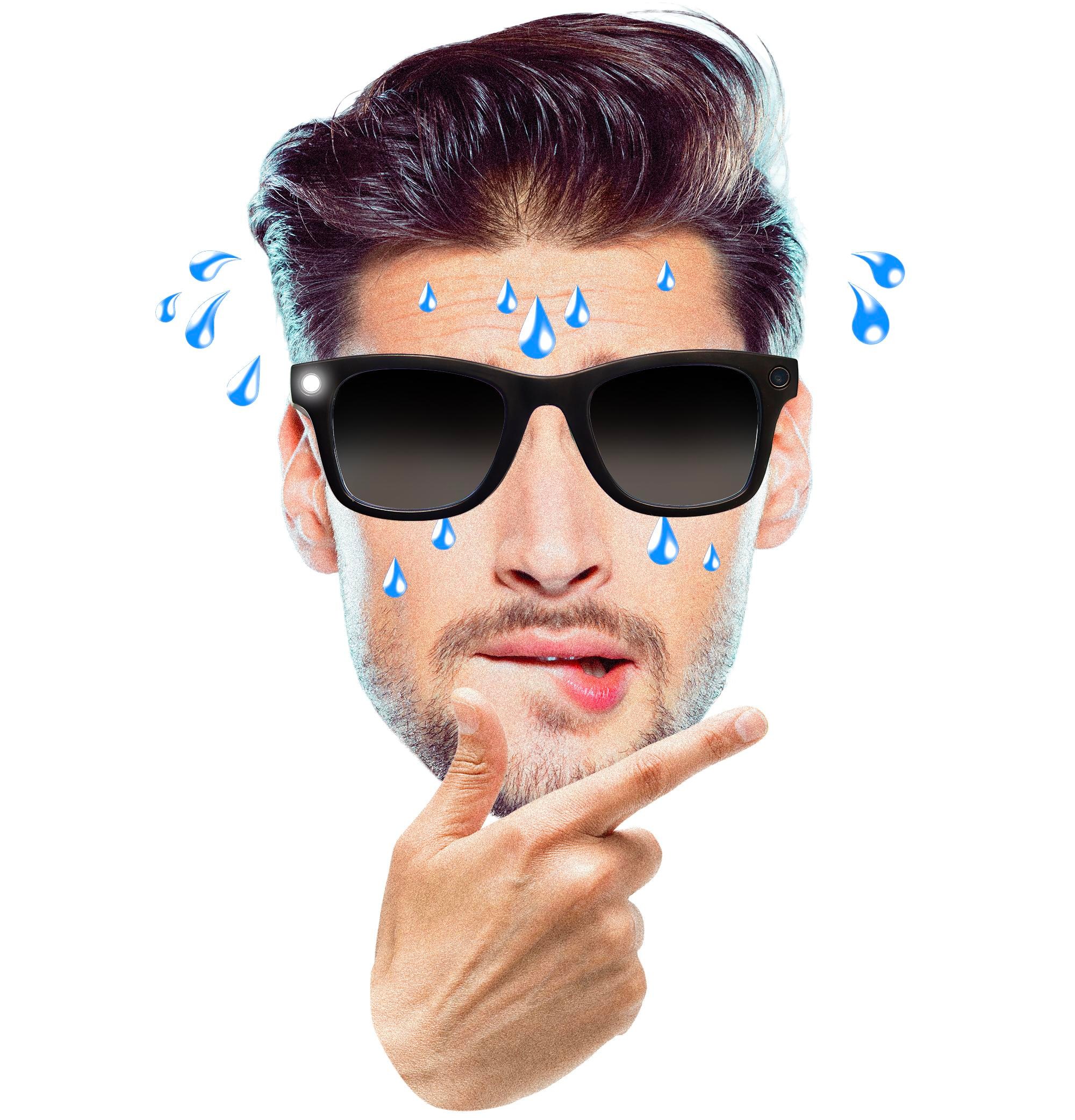 A sweaty pervert wearing Meta Ray Bans.