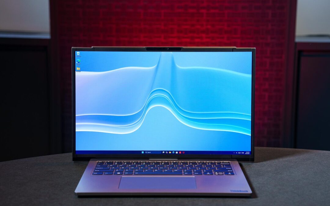 This 14-inch laptop has a screen that unrolls to 17 inches