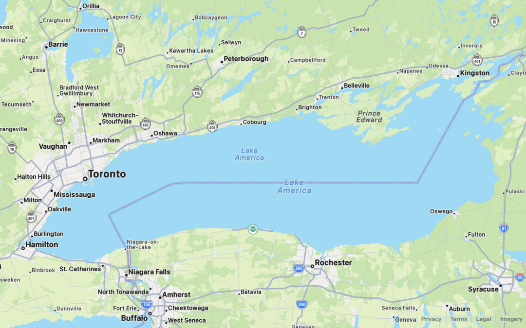 Apple Maps follows Google in renaming Lake Ontario