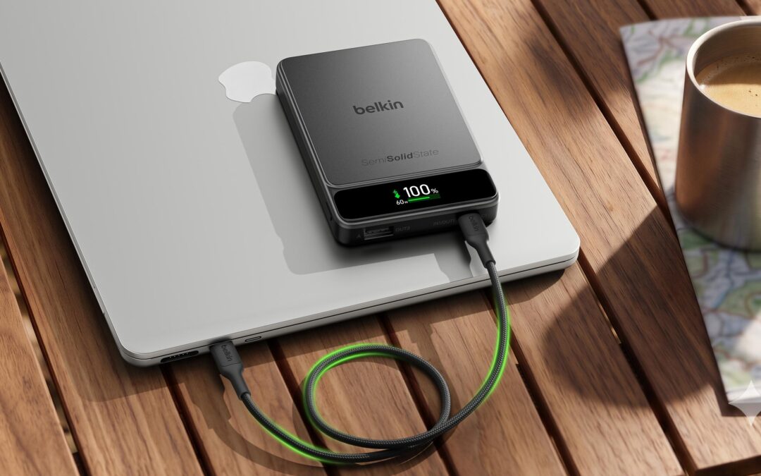 Belkin introduces its first longer-lasting semi-solid-state power banks