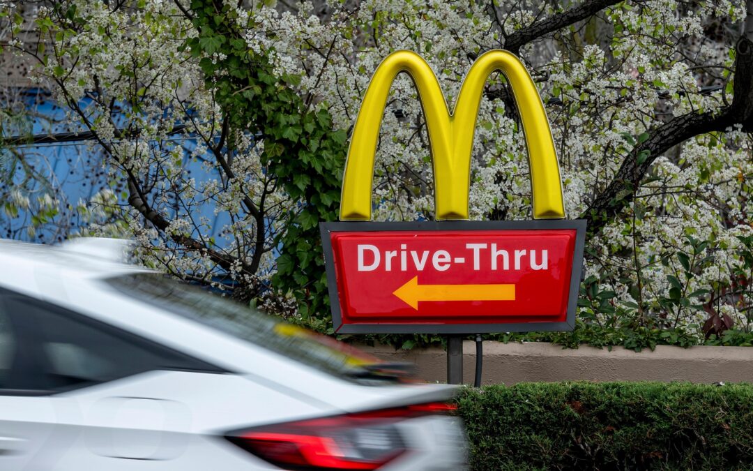 McDonald’s is testing ads on its drive-thru menus