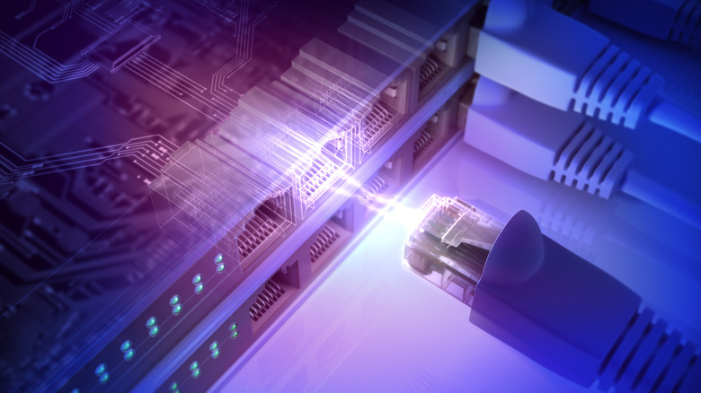 At what length do Ethernet cables drop to lower speeds?