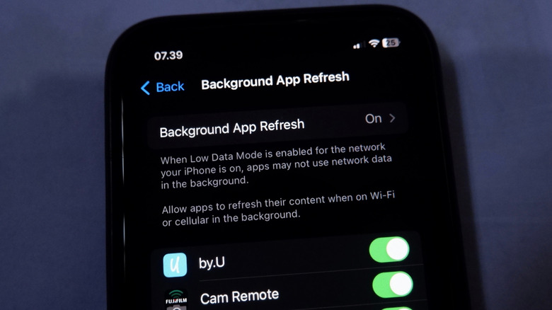 What does background app refresh on iPhone actually do?