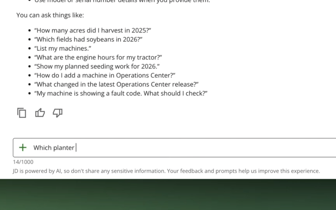 John Deere launched an AI chatbot for farmers