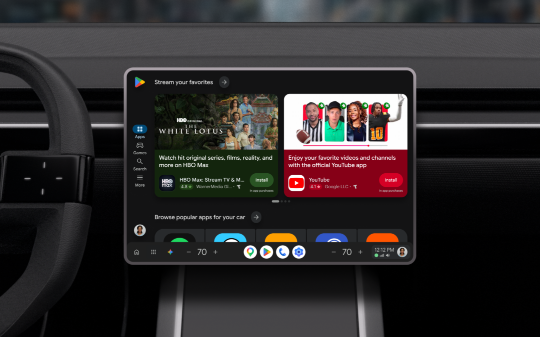 A redesigned Play Store is coming to cars with Google built-in