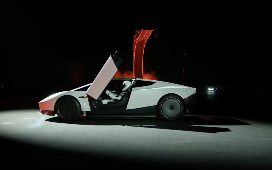 The Tesla Roadster flew, drove upside down, and hit 60mph in under a second