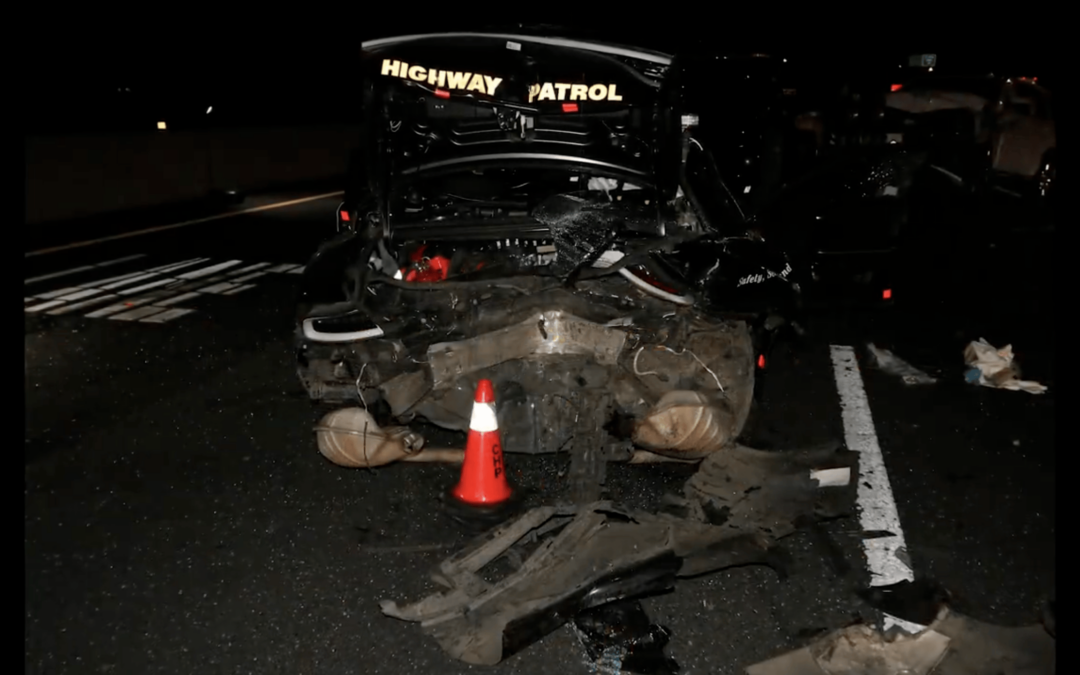 Tesla driver says he was asleep and using FSD when he crashed into highway patrol cars
