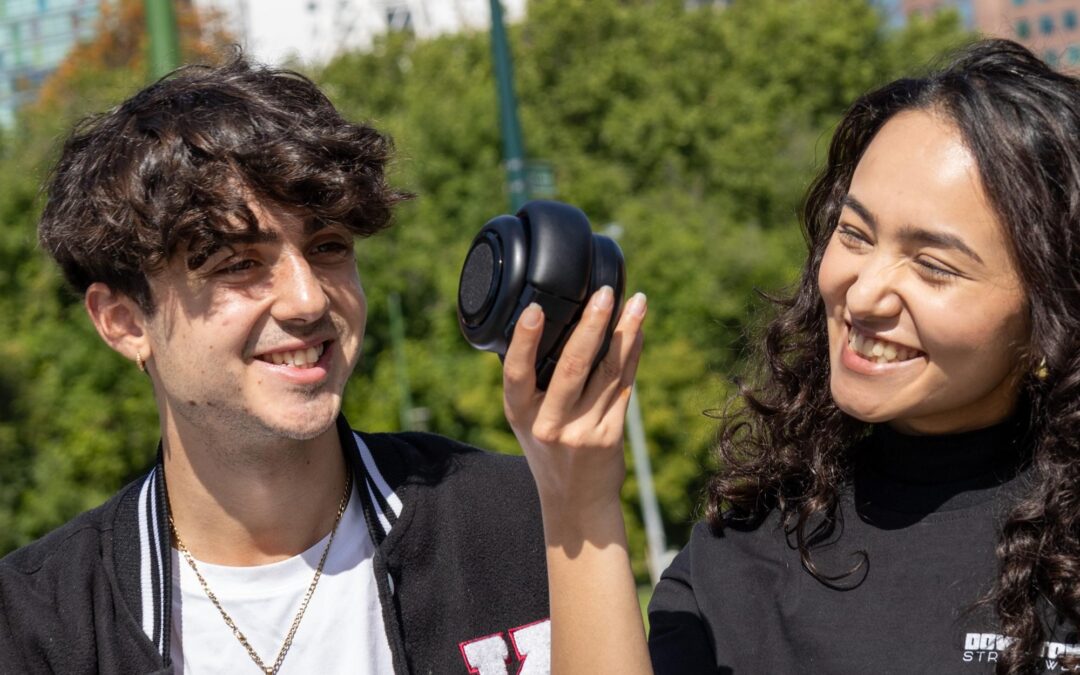 The wireless headphones that roll up into a Bluetooth speaker are now available